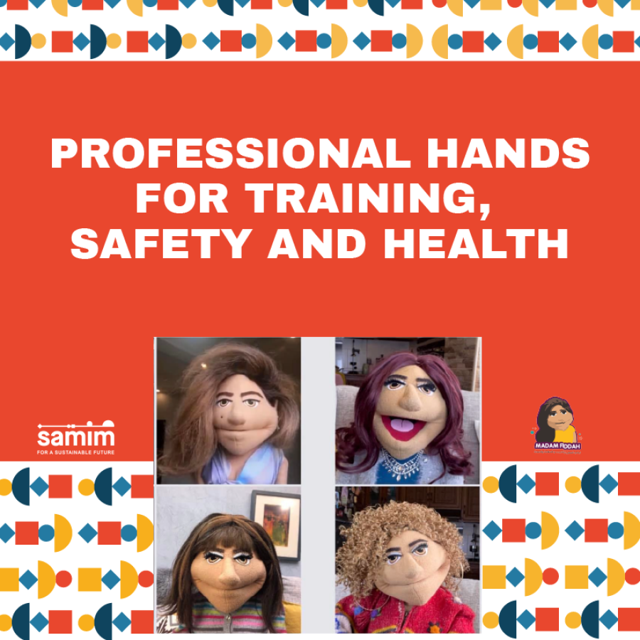Professional hands for training, safety and health